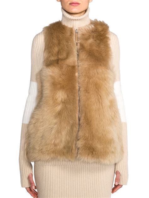 fendi fur vest